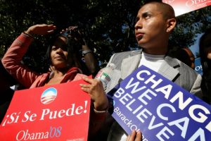 Veel hispanics stemden voor Obama, het ligt niet voor de hand dat de Republikeinen onder hen veel stemmen kunnen winnen.