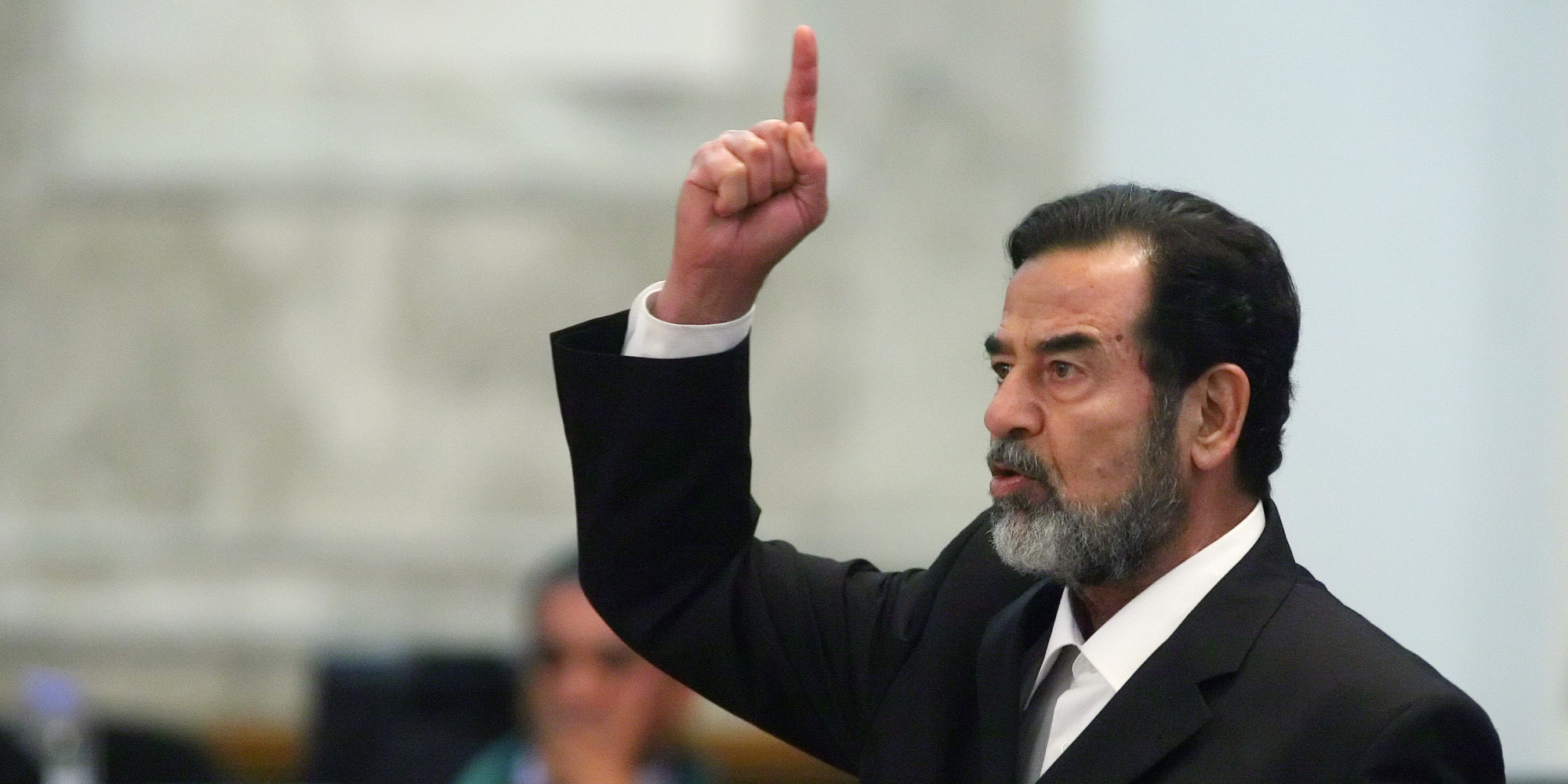 De ondervraging van Saddam Hoessein