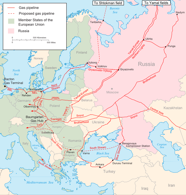 Ondanks diversificatie-praat neemt Europese import Russisch gas toe