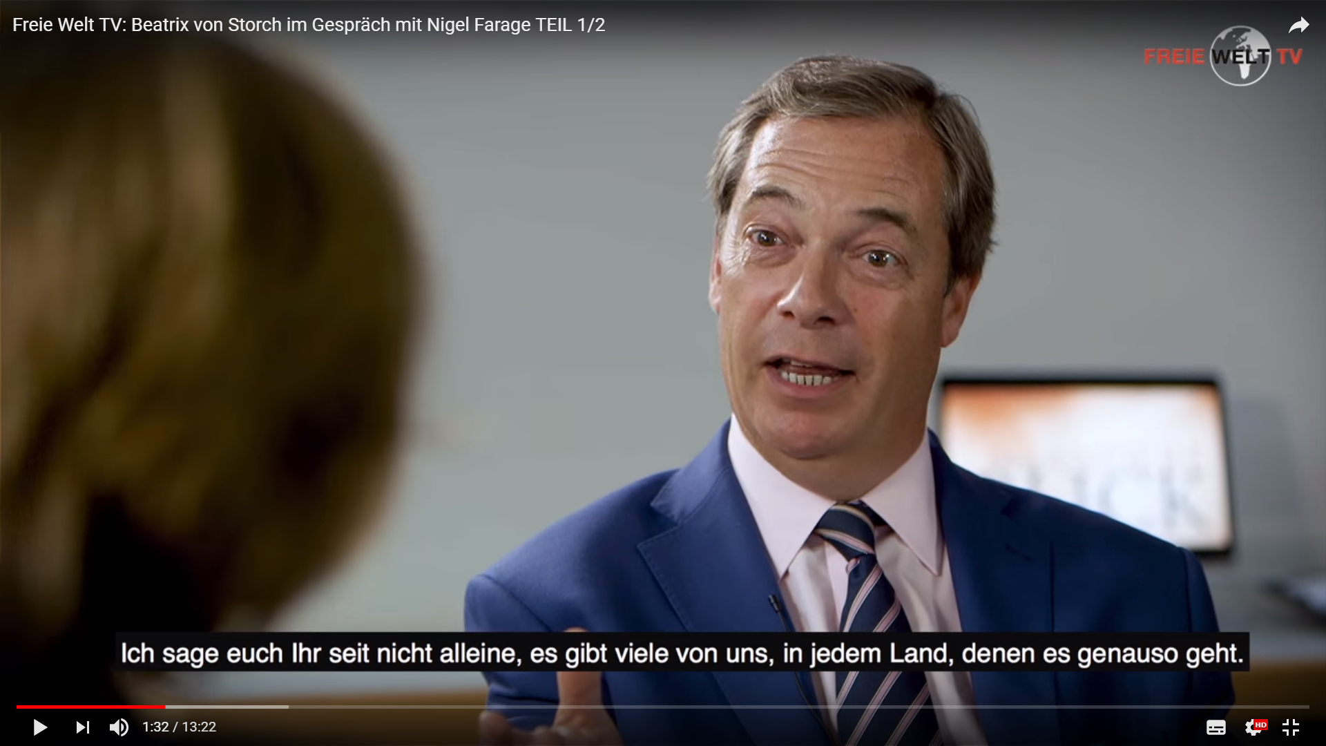 Interview met Nigel Farage over Brexit, Merkel en de toekomst van Europa